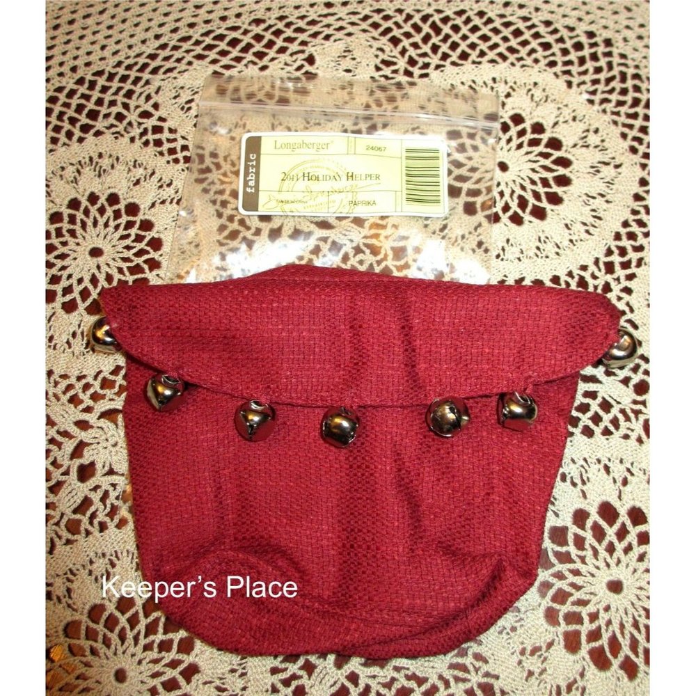Longaberger 2011 Holiday Helper Jingle Bells Liner